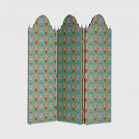 古驰/Gucci 饰章鱼图案三扇式屏风 488528-ZAW17-3321