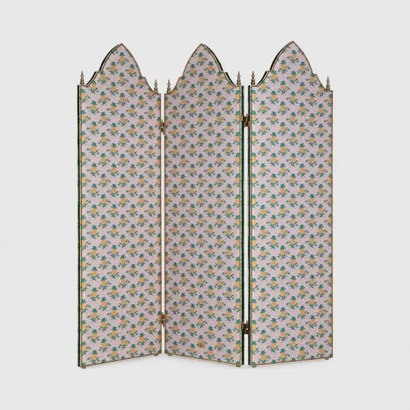 古驰/Gucci 饰菠萝图案三扇式屏风 488528-ZAW18-5021