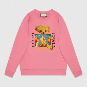 古驰/Gucci 饰Gucci标识和泰迪熊超大造型卫衣 489677 X9N17 5681