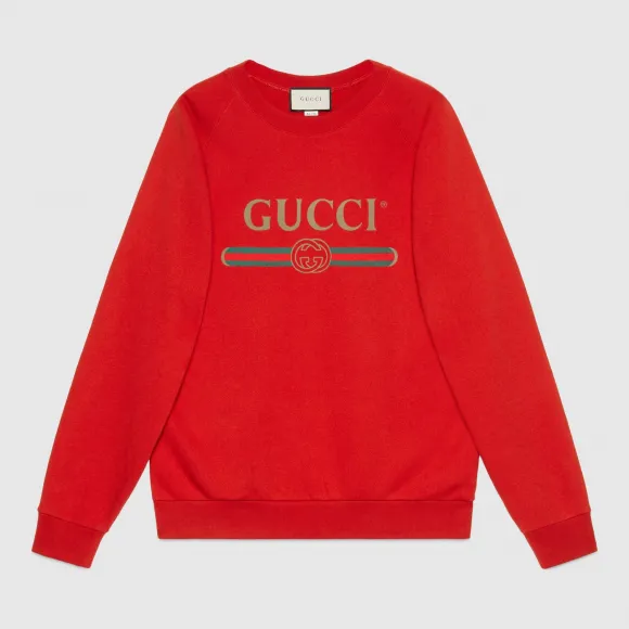 古驰/Gucci 亮片贴饰超大造型卫衣 489677 XJASB 6057