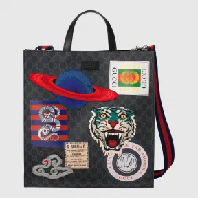 古驰/Gucci Night Courrier系列柔软高级人造帆布购物袋 495559 9IKDN 8850