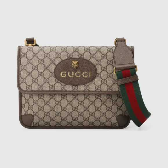 古驰/Gucci GG Supreme帆布邮差包 495654-9C2VT-8745