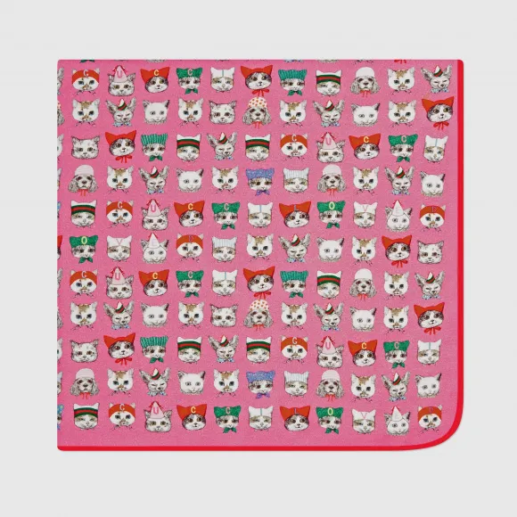 古驰/Gucci Gucci宠物印花纯棉婴儿毯 495757_3K500_5800