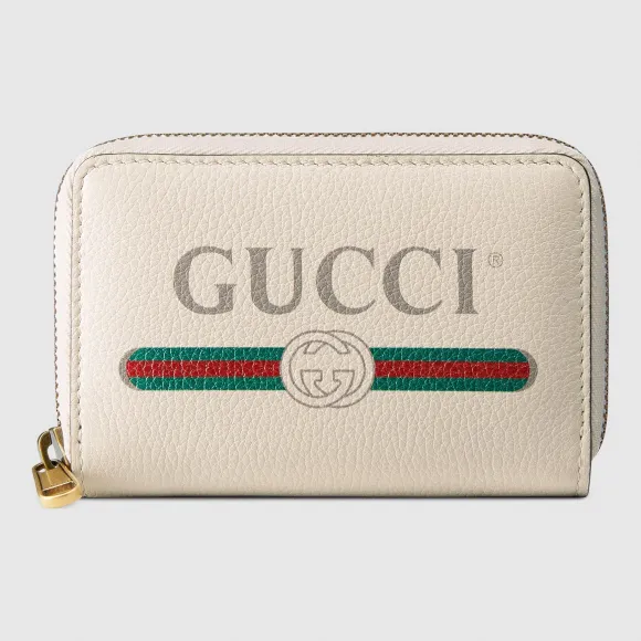 古驰/Gucci Gucci标识印花皮革卡片夹 496319 0GCAT 8820