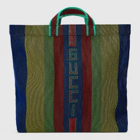 古驰/Gucci 编织橡胶Gucci购物袋 499484 9J3A0 8524