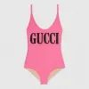 古驰/Gucci 饰Gucci印花闪亮泳装式连体衣 501899 XJANK 5663