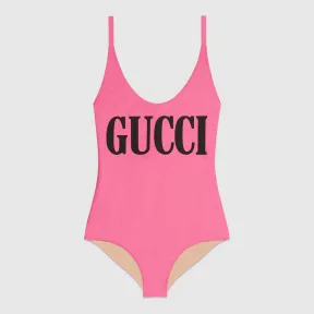 古驰/Gucci 饰Gucci印花闪亮泳装式连体衣 501899 XJANK 5663