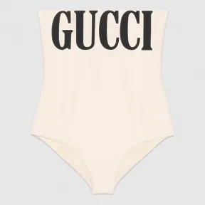 古驰/Gucci 饰Gucci印花闪亮泳装式连体衣 501899 XJANK 9207