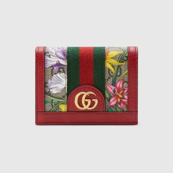 古驰/Gucci Ophidia系列GG花卉卡包 523155 92YBC 8722