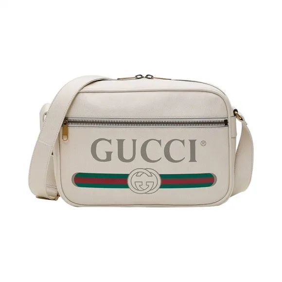 古驰/Gucci 白色 牛皮 男士 手提包 523589-0QRAT-8820