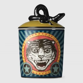 古驰/Gucci Esotericum 猫科动物头像印花超大号蜡烛 527775 ZAP74 4775