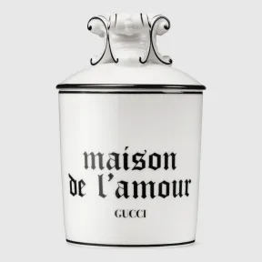 古驰/Gucci 小苍兰“Maison De L'Amour”印花超大号蜡烛 527836 ZAP78 1070