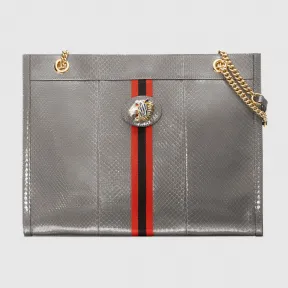 古驰/Gucci Rajah 系列蛇皮大号购物袋 537219 LYQFX 1291