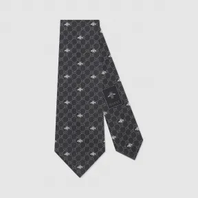 古驰/Gucci GG蜜蜂图案真丝领带 545078-4E002-1062