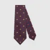 古驰/Gucci GG蜜蜂图案真丝领带 545078-4E002-4174