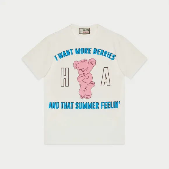 古驰/Gucci Gucci哈哈哈小熊T恤 548334-XJEY1-9095