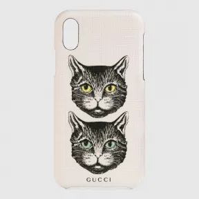 古驰/Gucci Mystic Cat图案iPhone X/XS保护套 548887 92O00 5777
