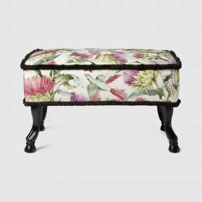 古驰/Gucci 蓟花与飞鸟沙发凳 550689-ZAB9E-9275