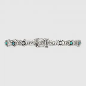 古驰/Gucci 双G花朵纯银颈圈 552426 J8474 8517