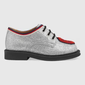 古驰/Gucci 幼儿贴饰闪亮系带鞋 553720 KUSX0 8169