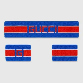 古驰/Gucci Gucci条纹发带和腕带 554304 4G153 4374