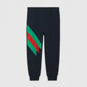 古驰/Gucci 儿童尼龙织带慢跑长裤 564412 XJA7L 4823