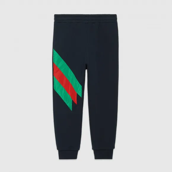 古驰/Gucci 儿童尼龙织带慢跑长裤 564412 XJA7L 4823