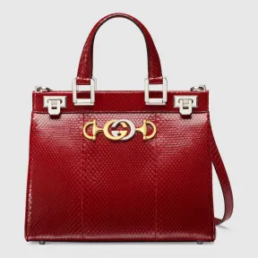 古驰/Gucci Gucci Zumi系列蛇皮小号手提包 569712 LYQ0X 6438