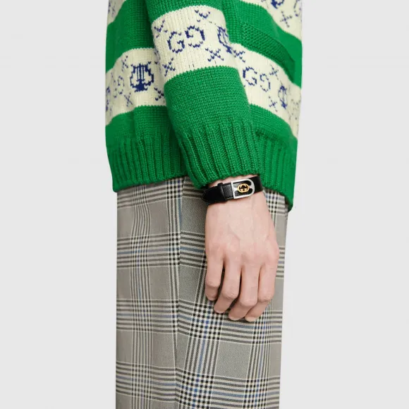 古驰/Gucci 金色互扣式 G 搭扣颈圈 572599_JI574_8029