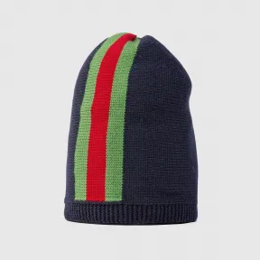 古驰/Gucci 儿童织带羊毛针织帽 574682_4K206_4066