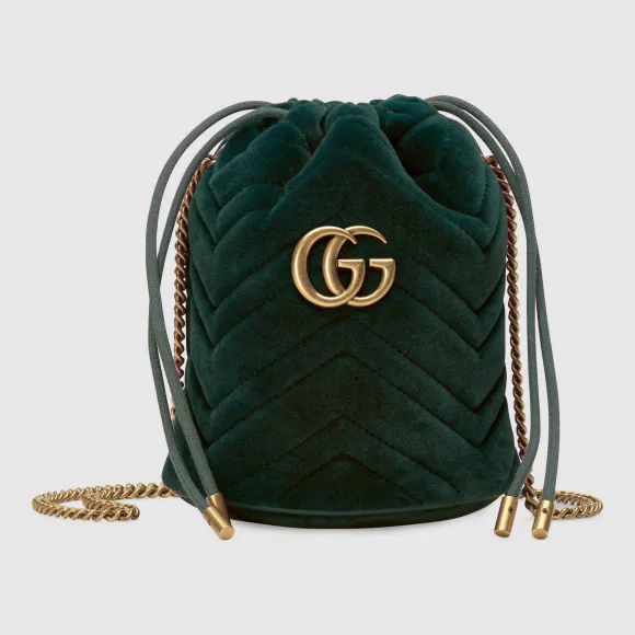 古驰/Gucci GG Marmont 系列迷你水桶包 575163 9STDT 3062