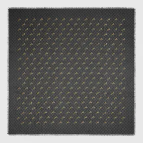 古驰/Gucci GG 老虎印花披肩 575824 4G865 1260