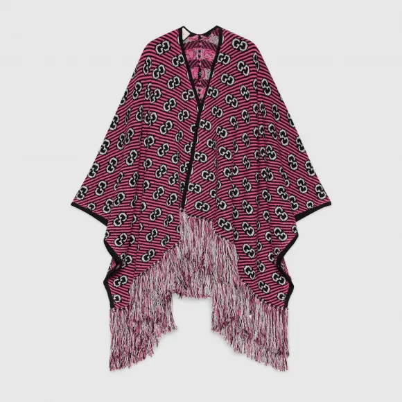 古驰/Gucci GG 条纹提花披巾 578498 3GD40 1072