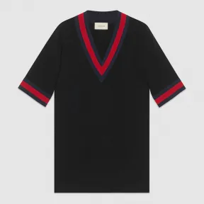 古驰/Gucci 廓形织带人造丝衬衫 578702 ZKR01 1043