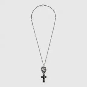 古驰/Gucci 狮头十字架项链 578829 J1630 8131