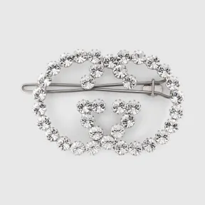 古驰/Gucci 水晶互扣式双G发夹 578873-J1D50-8162