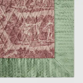 古驰/Gucci 约依印花亚麻和丝缎薄被 582578_ZABH1_3026