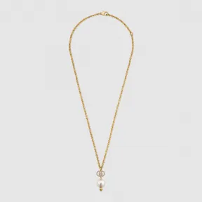 古驰/Gucci 互扣式 G 珍珠项链 582806 J1D51 8516