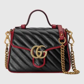 古驰/Gucci GG Marmont 系列迷你手提包 583571 0OLFX 8277