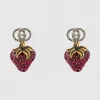 古驰/Gucci 饰草莓吊坠耳环 583576-I4769-8413