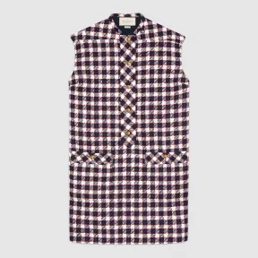 古驰/Gucci 格纹花呢罩衫连衣裙 584856 ZABIN 9059