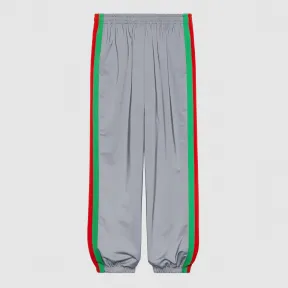 古驰/Gucci 宽松反光针织慢跑长裤 587386 XJBN7 1300