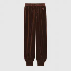 古驰/Gucci 绳绒慢跑长裤 595929 XJBUH 2028