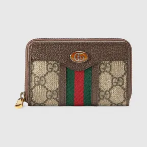 古驰/Gucci Ophidia系列GG全拉链卡包 597613-96IWT-8745