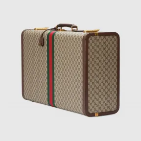 古驰/Gucci GG超大号手提箱带织带 603765-UWMAT-8358