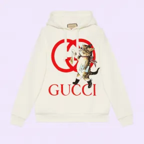 古驰/Gucci 日本限定Higuchi Yoko猫咪图案运动服 615061-XJFCM-9095