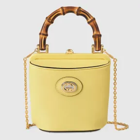 古驰/Gucci 日本限定带链子的迷你竹桶包 616436-DJ20J-7412