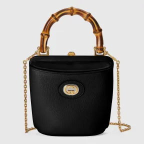 古驰/Gucci 带链条的迷你竹节水桶包 616436-DJ20X-1000