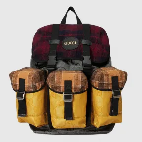 古驰/Gucci Gucci Off The Grid 格子呢双肩包 626160-UFIAN-1078