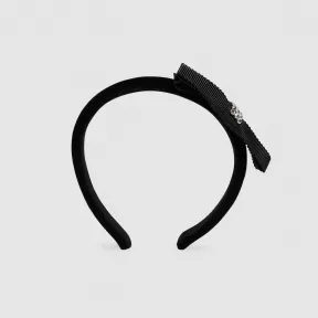 古驰/Gucci 饰水晶蝴蝶结天鹅绒发箍 642889-3HL23-1060